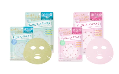 【9/6新発売】すっぴんシリーズ初のフェイスマスク
好評につき販路を拡大し登場！７枚入りに加え１枚入りも新展開