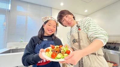 野菜メニューコンクールを受賞した小学生が、野菜ソムリエと一緒に受賞作品を作りました【山口県周南市】