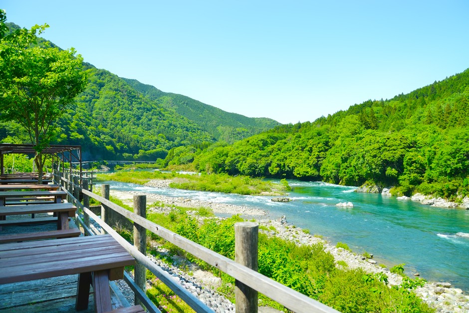キレイな長良川を一望