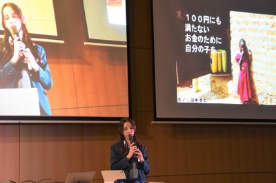 代表発表での川本さん
