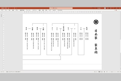 家系図作成テンプレート