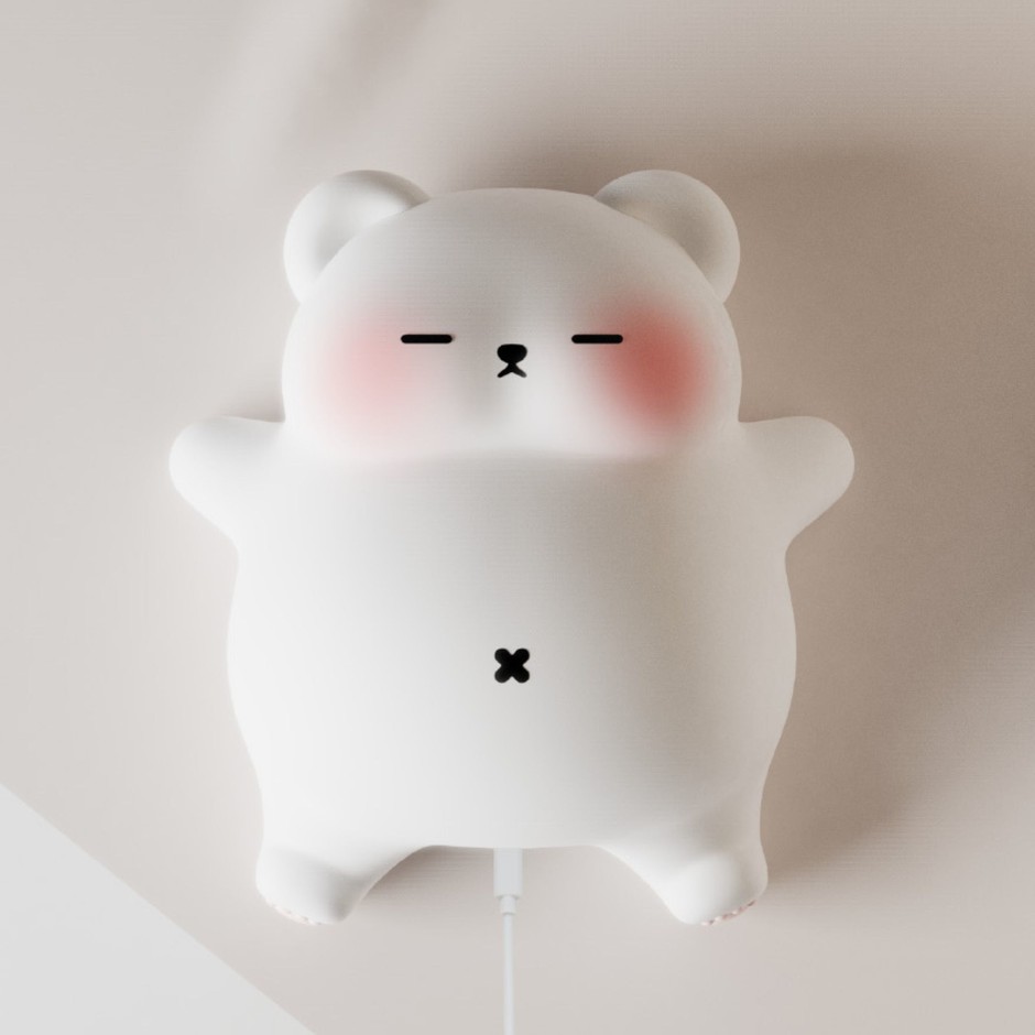 ぐっすりクマさんのシリコンライト　イメージ2